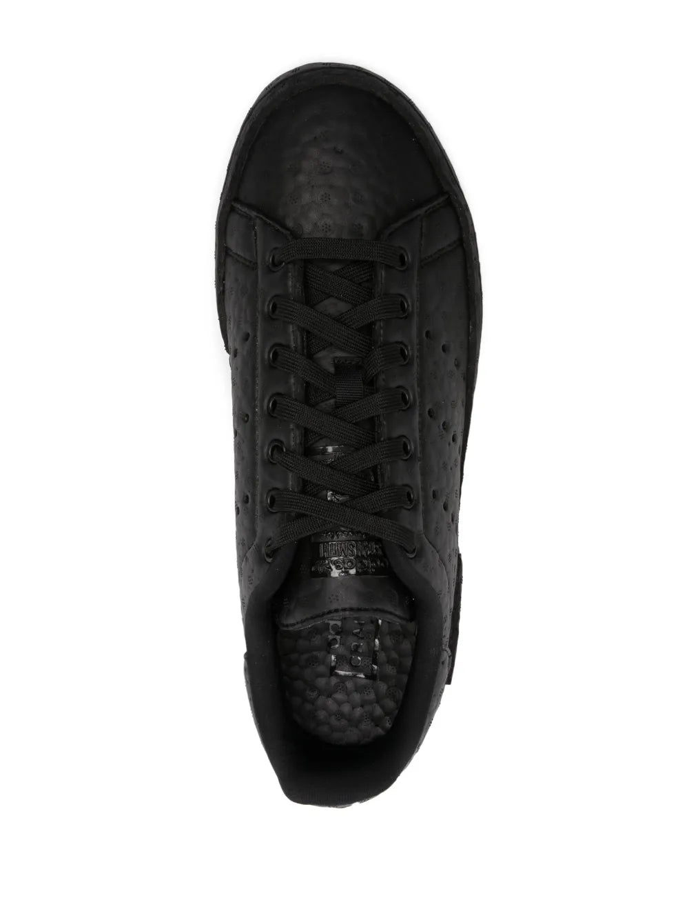 adidas X Craig Green Stan Smith Textured Sneakers — Black — Size US M 10 - US W 11.5 — Top View