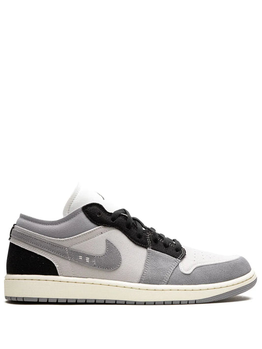 Air Jordan 1 Low Se Craft Cement Grey Sneakers — Black/Grey — Size US M 9.5 - US W 11 — Front View