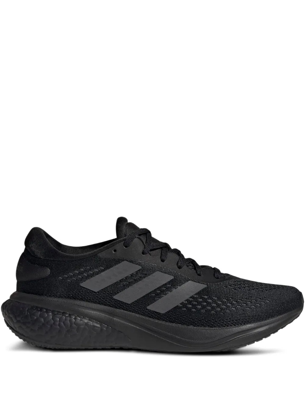 adidas Supernova 2 Triple Black Sneakers — Black — Size US M 4 - US W 5.5 — Front View
