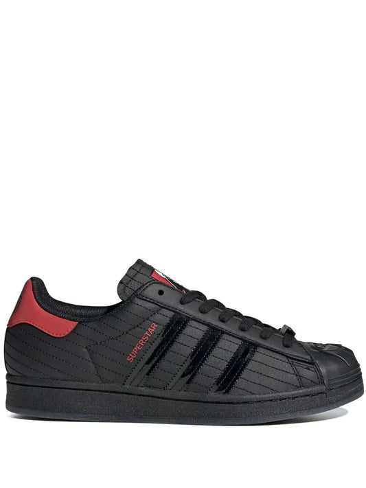 adidas Superstar Star Wars Darth Vader - Core Black/Scarlet Sneakers — Black — Size US M 9.5 - US W 11 — Front View