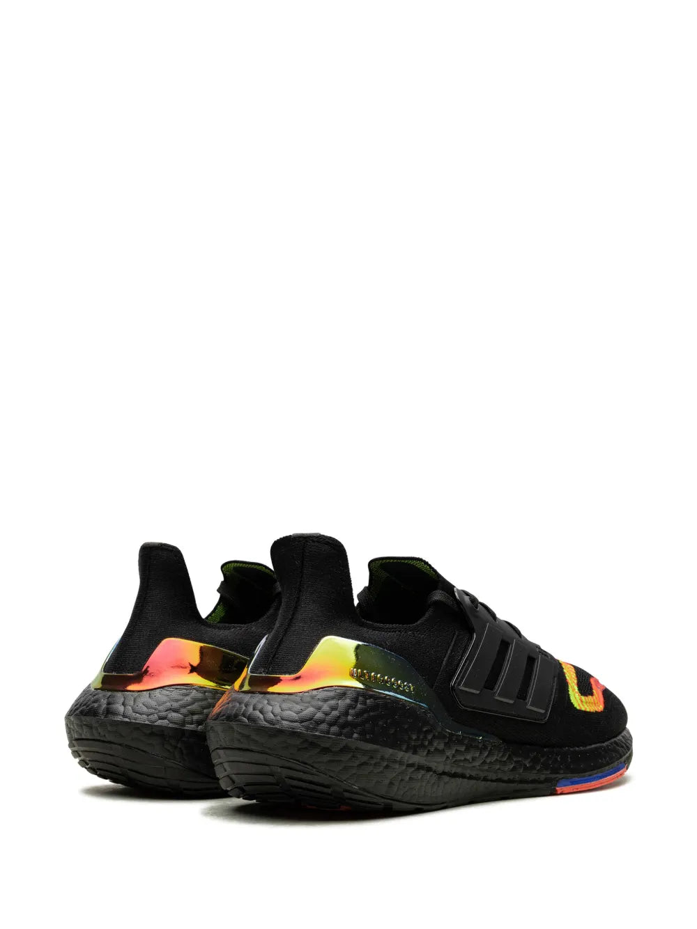 adidas Ultraboost 22 Linear Energy Black Sneakers — Black — Size US M 5 - US W 6.5 — Back View