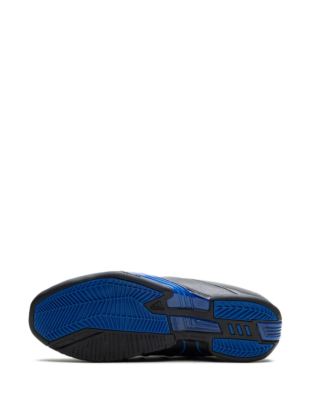 adidas T-Mac 3 Restomod Core Black/Team Royal Blue/Silver Met Sneakers — Black — Size US M 9.5 - US W 11 — Top View