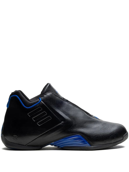 adidas T-Mac 3 Restomod Core Black/Team Royal Blue/Silver Met Sneakers — Black — Size US M 9.5 - US W 11 — Front View