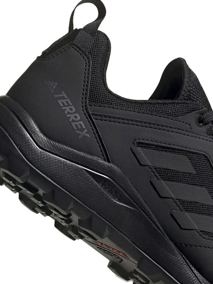 adidas Terrex Agravic Trail Running Sneakers — Black — Size US M 9.5 - US W 11 — Back View
