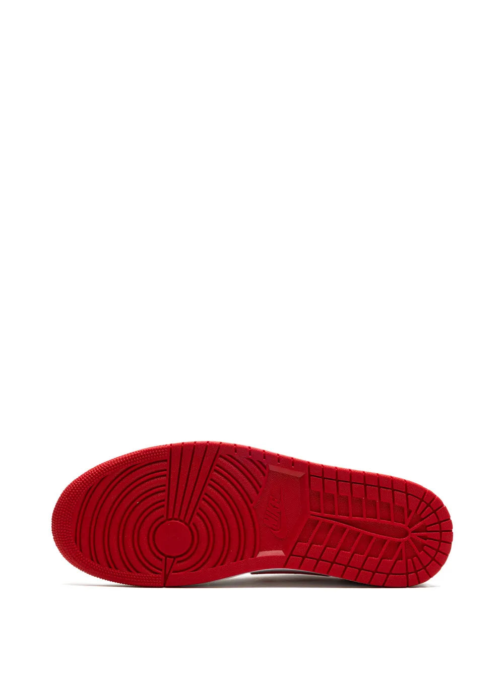 Air Jordan 1 Low Og University Red Sneakers — White/Red — Size US M 10.5 - US W 12 — Top View