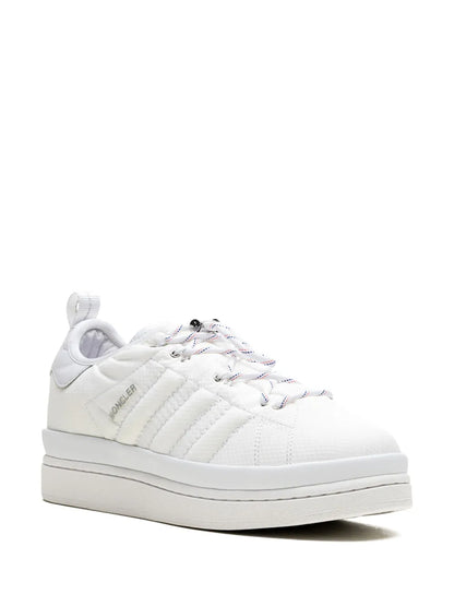 adidas X Moncler Campus Core White Sneakers — White — Size US M 6 - US W 7.5 — Side View