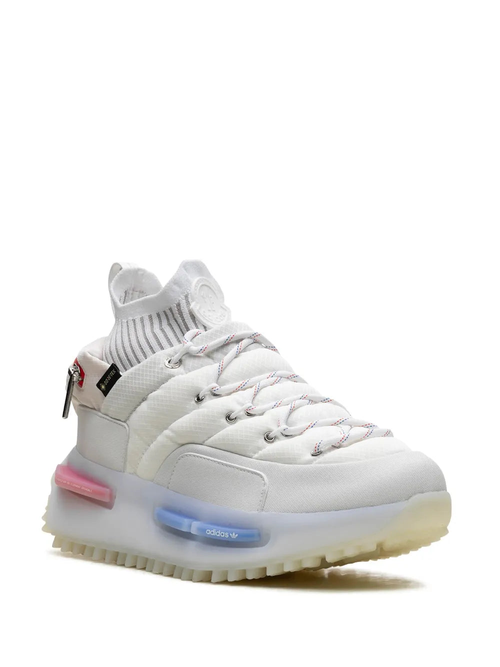 adidas X Moncler Nmd Runner Sneakers — White/Multicolour — Size US M 6 - US W 7.5 — Lifestyle View