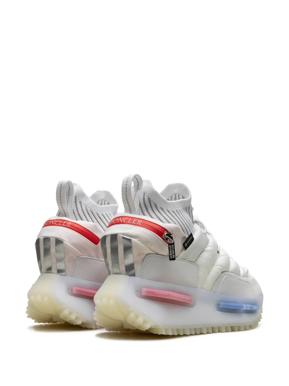 adidas X Moncler Nmd Runner Sneakers — White/Multicolour — Size US M 6 - US W 7.5 — Back View