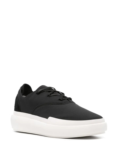 adidas Y-3 Ajatu Court Formal Low-Top Sneakers — Black/White — Size US M 6 - US W 7.5 — Side View