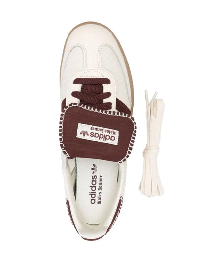 adidas X Wales Bonner Samba Sneakers — White/Dark Brown — Size US M 7 - US W 8.5 — Top View