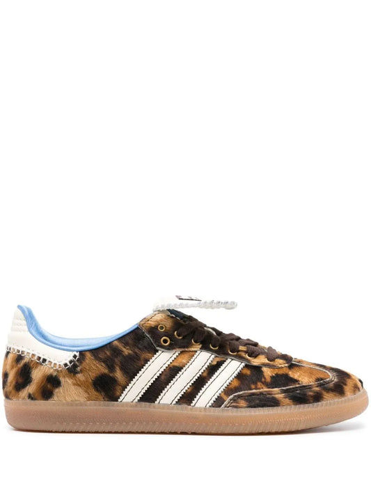 adidas X Wales Bonner Samba Sneakers — Dark Brown — Size US M 6 - US W 7.5 — Front View