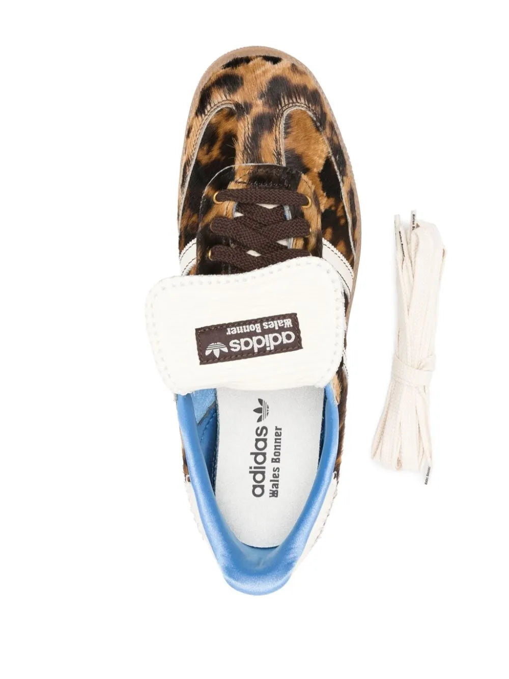 adidas X Wales Bonner Samba Sneakers — Dark Brown — Size US M 6 - US W 7.5 — Top View