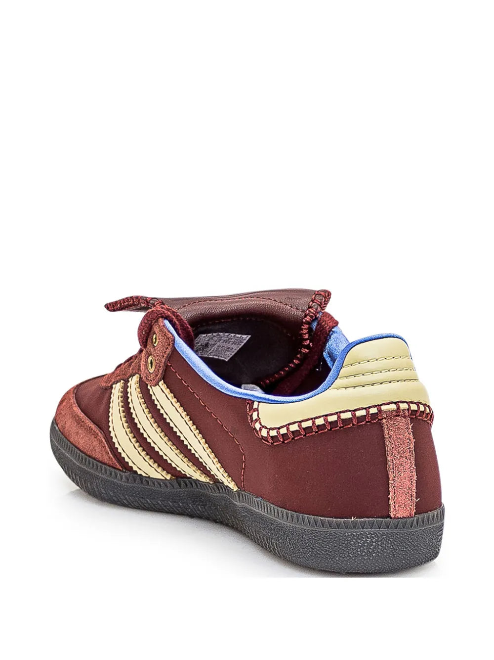 adidas X Wales Bonner Suede Sneakers — Bordeaux Red/Almond Beige — Size US M 8 - US W 9.5 — Back View