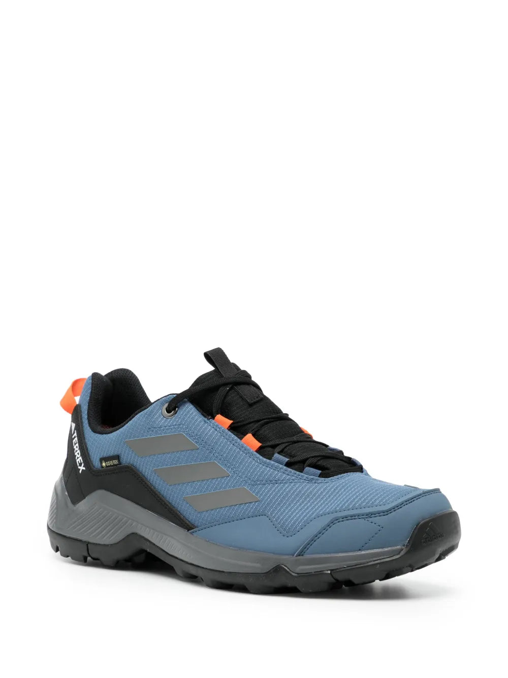 adidas Terrex Eastrail Gore-Tex Trainers — Pacific Blue/Slate Grey/Orange Blossom — Size US M 9.5 - US W 11 — Side View