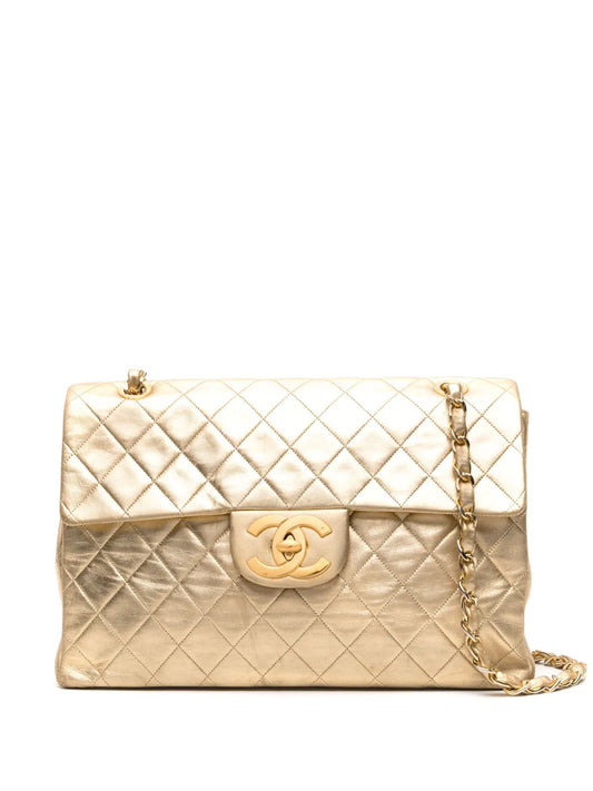 Chanel Pre Owned 1991 Jumbo Classic Flap Shoulder Bag — Same as shown — Size One Size — Front View