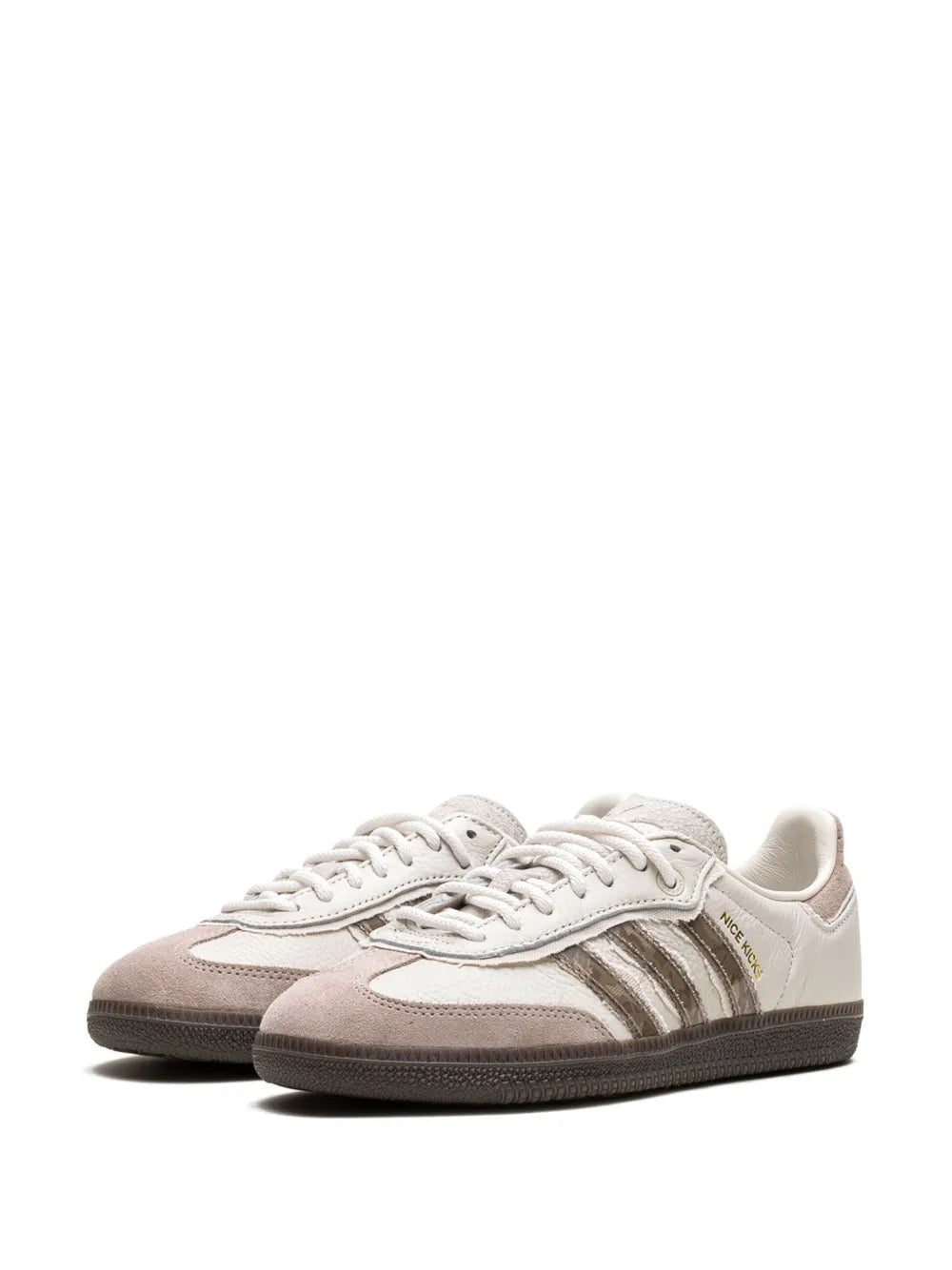 adidas X Nice Kicks Samba Consortium Cup Sneakers — Cream White — Size US M 6 - US W 7.5 — Detail View