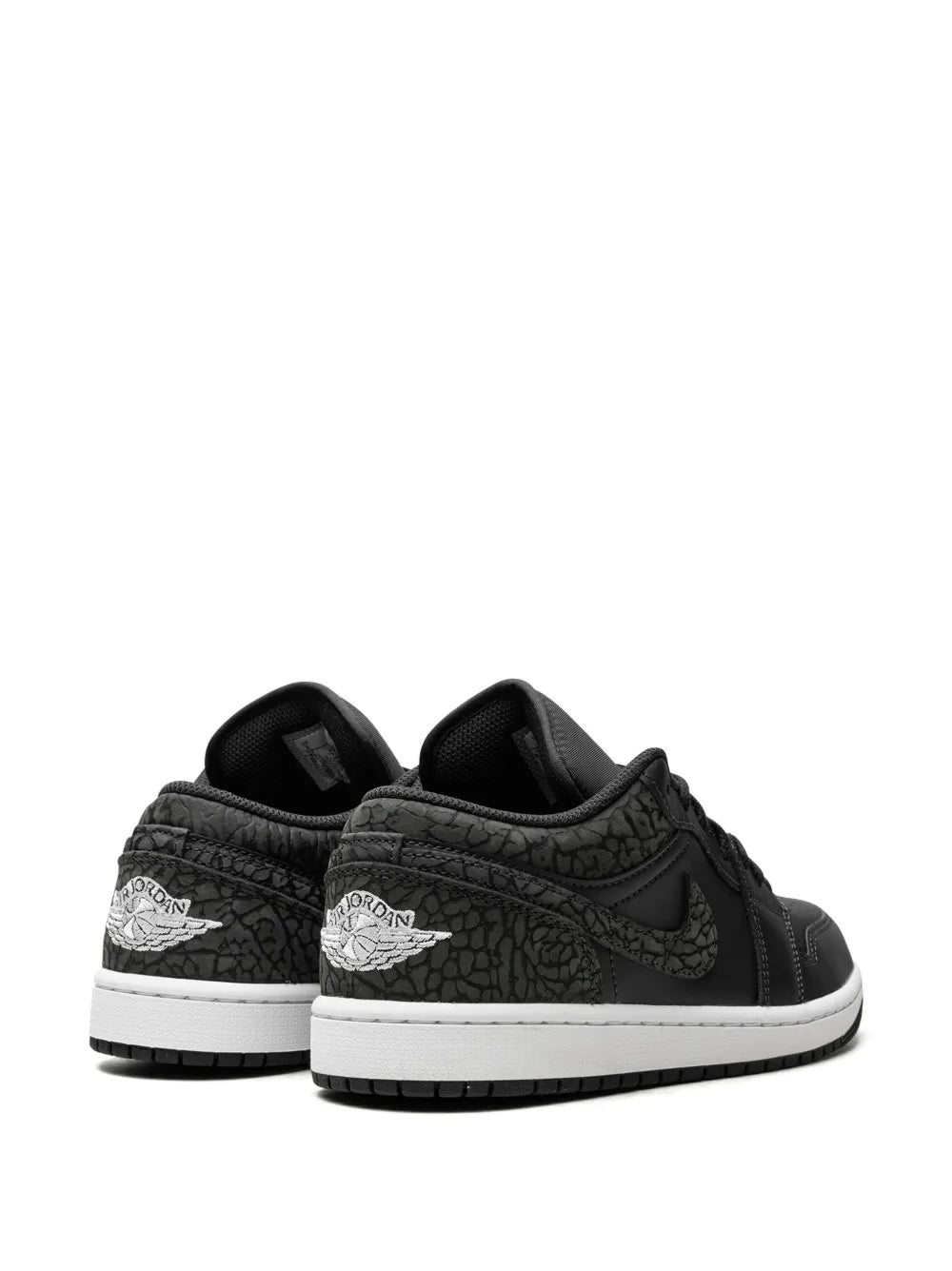 Air Jordan 1 Low Black Elephant Sneakers — Black — Size US M 11.5 - US W 13 — Back View