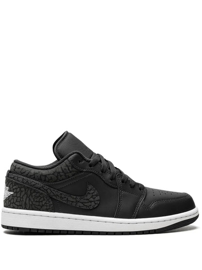 Air Jordan 1 Low Black Elephant Sneakers — Black — Size US M 11.5 - US W 13 — Front View
