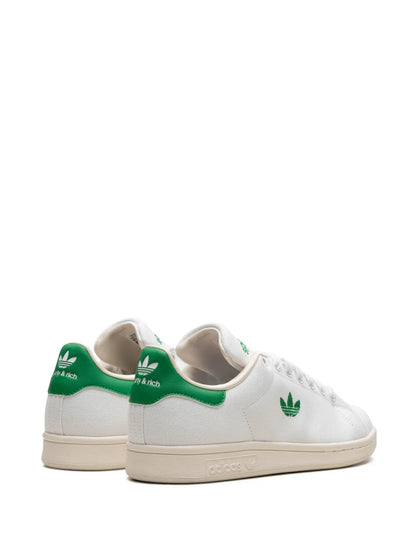 adidas X Sporty & Rich Stan Smith White/Green Sneakers — White/Green — Size US M 9 - US W 10.5 — Back View