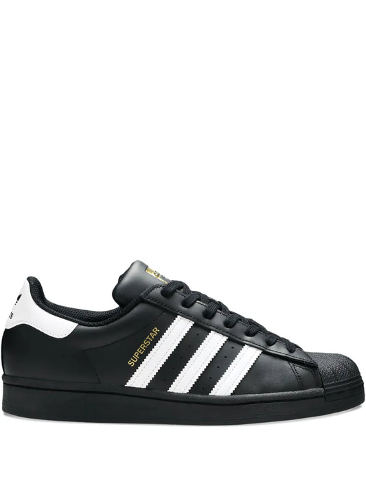 adidas Superstar Sneakers — Black — Size US M 11.5 - US W 13 — Front View