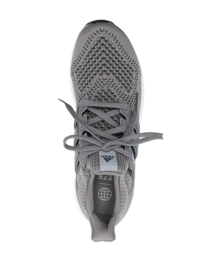 adidas Ultraboost Low-Top Sneakers — Grey/White — Size US M 5 - US W 6.5 — Top View