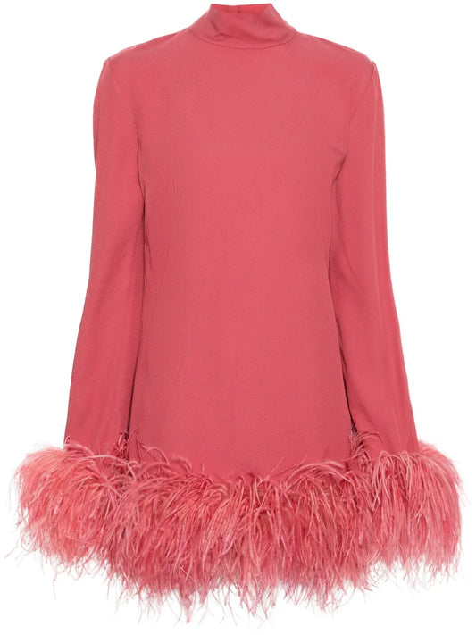 Taller Marmo Gina Mini Dress — Red/ Pink — Size M — Front View