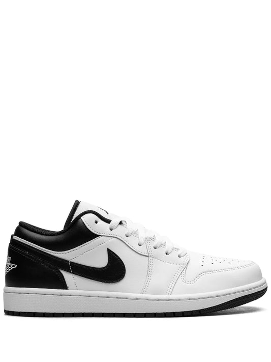 Air Jordan 1 Low White/Black Sneakers — White — Size US M 9.5 - US W 11 — Front View