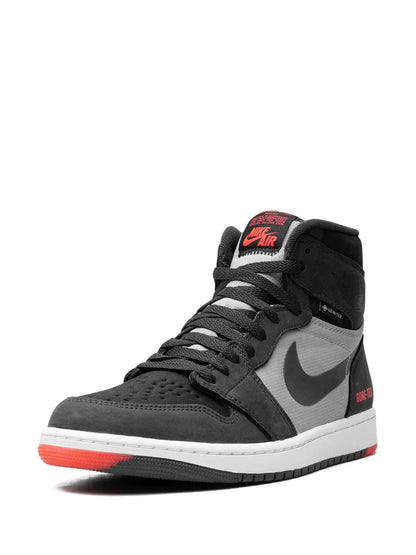 Air Jordan 1 Element Bred Sneakers — Black/Grey/Red — Size US M 6.5 - US W 8 — Back View