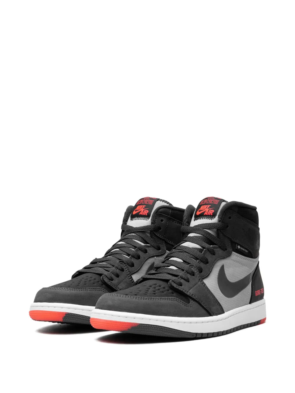 Air Jordan 1 Element Bred Sneakers — Black/Grey/Red — Size US M 6.5 - US W 8 — Detail View