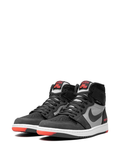 Air Jordan 1 Element Bred Sneakers — Black/Grey/Red — Size US M 6.5 - US W 8 — Detail View
