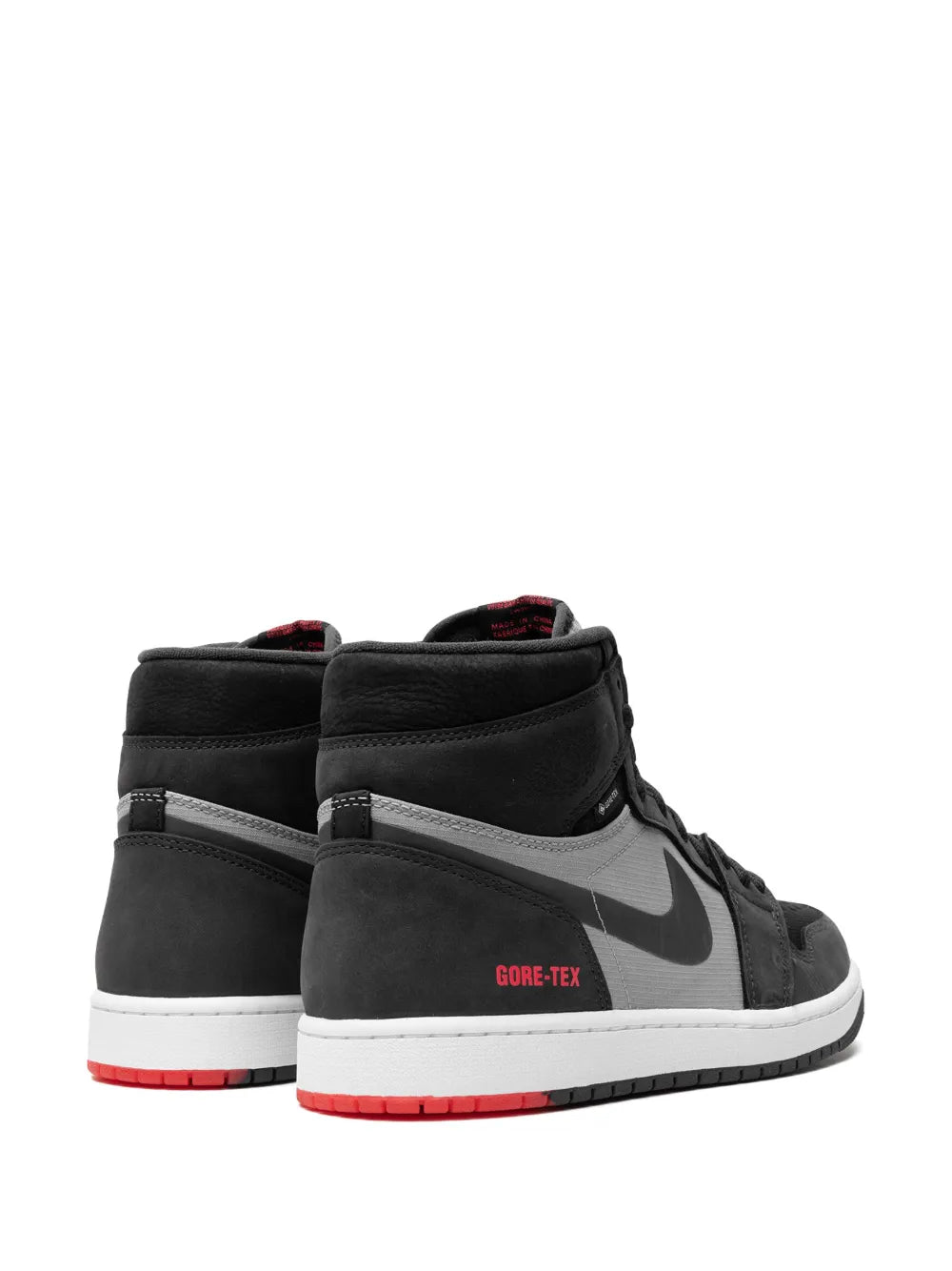 Air Jordan 1 Element Bred Sneakers — Black/Grey/Red — Size US M 6.5 - US W 8 — Top View