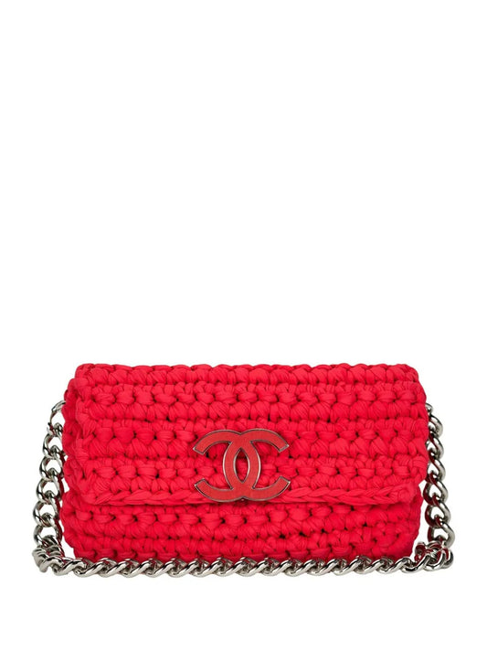 Chanel Pre Owned 2014 Cruise Crochet Flap Shoulder Bag — Same as shown — Size One Size — Front View