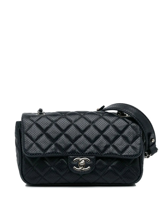 Chanel Pre Owned 2014 Mini Classic Flap Perforated Bag — Same as shown — Size One Size — Front View