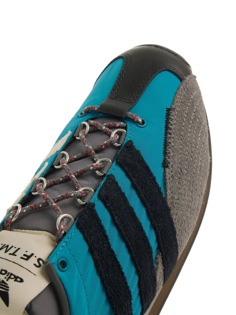 adidas X Song For The Mute Country Og Sneakers — Black/Multicolour — Size US M 9 - US W 10.5 — Back View
