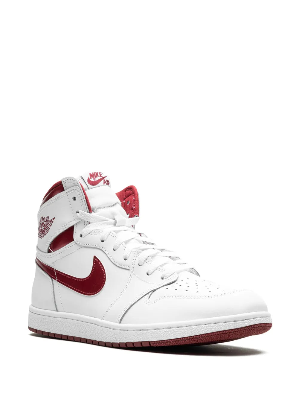 Air Jordan 1 High 85 Metallic Burgundy Sneakers — White — Size US M 6.5 - US W 8 — Alternate View 7