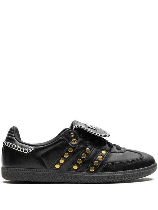 adidas X Wales Bonner Samba  Studded Pack - Black Sneakers — Black — Size US M 9 - US W 10.5 — Front View