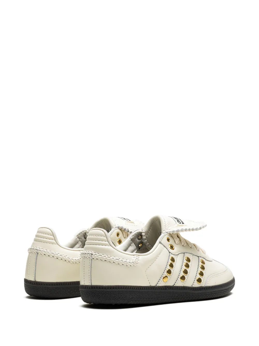 adidas X Wales Bonner Samba  Studded Pack - Cream Sneakers — Cream White — Size US M 9 - US W 10.5 — Back View