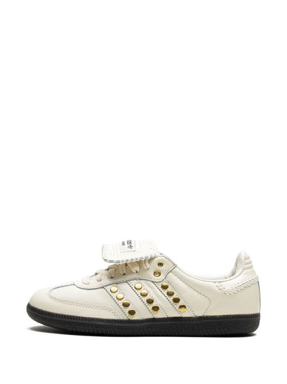 adidas X Wales Bonner Samba  Studded Pack - Cream Sneakers — Cream White — Size US M 9 - US W 10.5 — Detail View