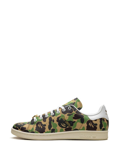adidas Stan Smith A Bathing Ape - Abc Camo Sneakers — Multicolour — Size US M 8 - US W 9.5 — Lifestyle View