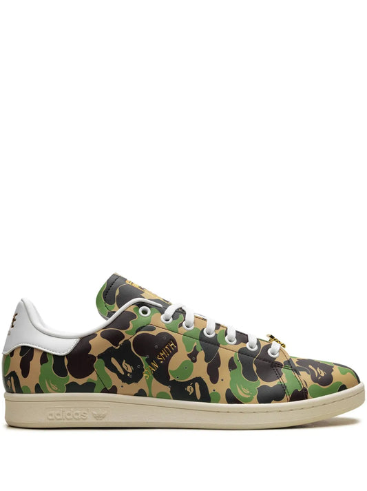 adidas Stan Smith A Bathing Ape - Abc Camo Sneakers — Multicolour — Size US M 8 - US W 9.5 — Front View