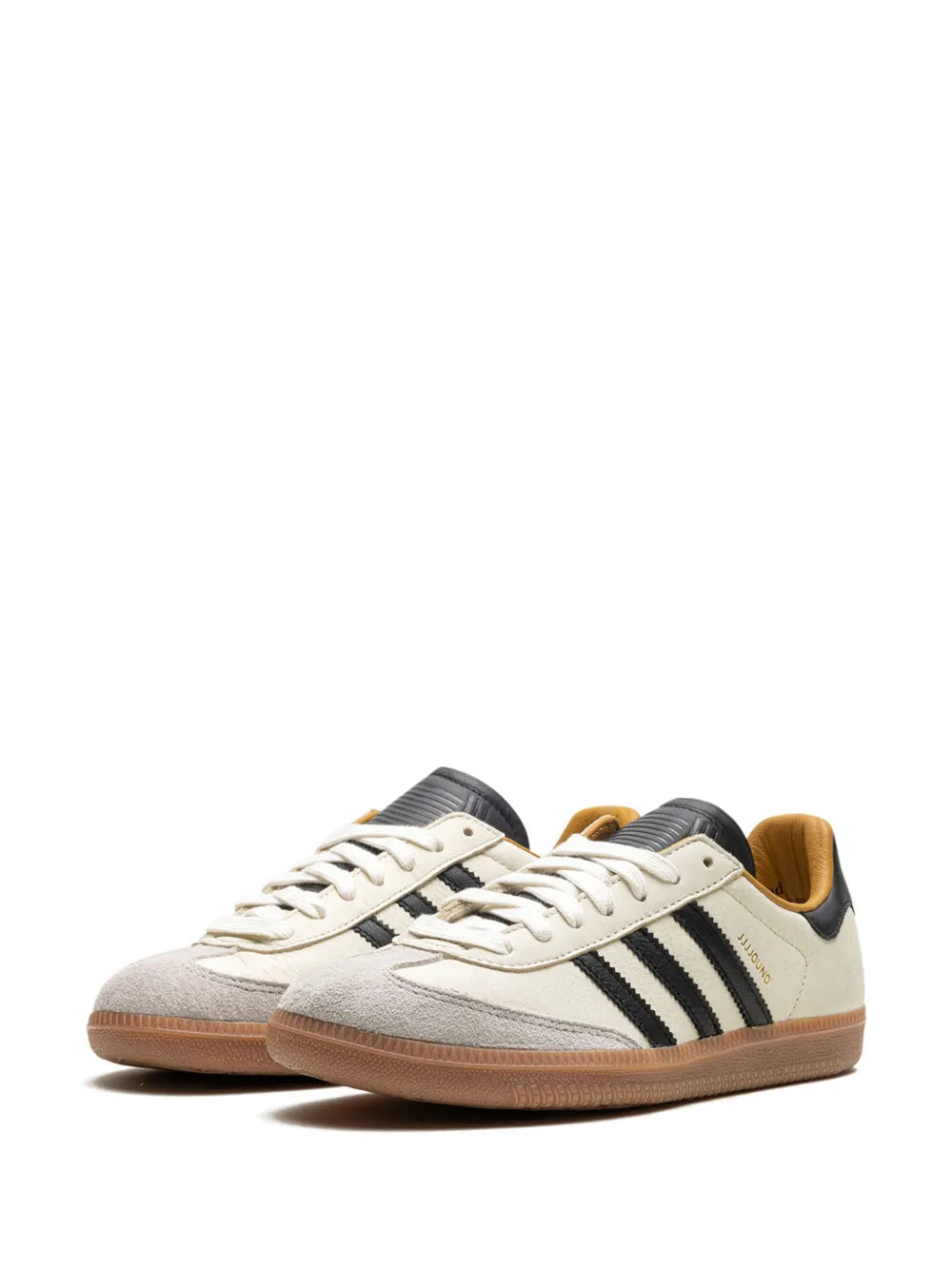 adidas X Jjjjound Samba Og Off White/Core Black Sneakers — Cream White/Black — Size US M 5 - US W 6.5 — Detail View