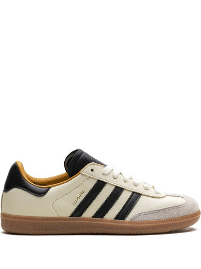 adidas X Jjjjound Samba Og Off White/Core Black Sneakers — Cream White/Black — Size US M 5 - US W 6.5 — Front View