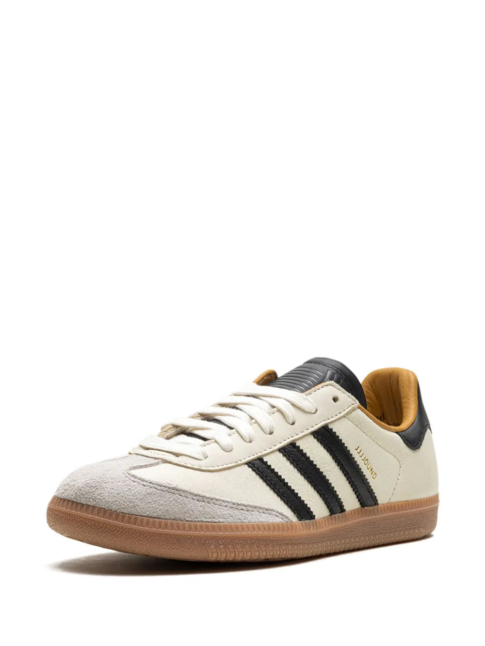 adidas X Jjjjound Samba Og Off White/Core Black Sneakers — Cream White/Black — Size US M 5 - US W 6.5 — Back View