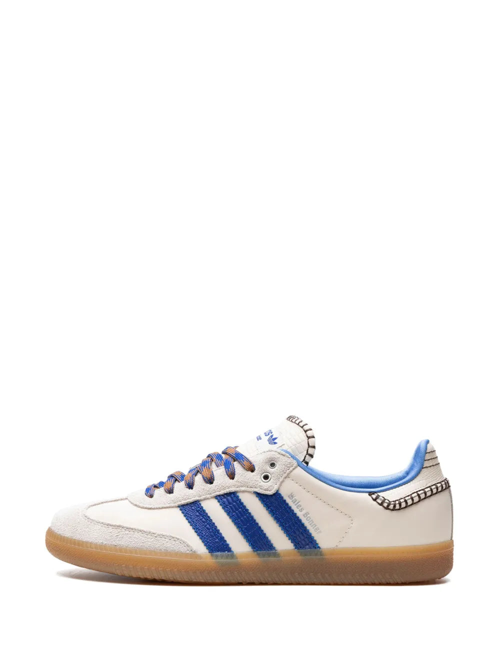 adidas X Wales Bonner Samba Wonder Clay Royal Blue Sneakers — White/Royal Blue — Size US M 6 - US W 7.5 — Back View