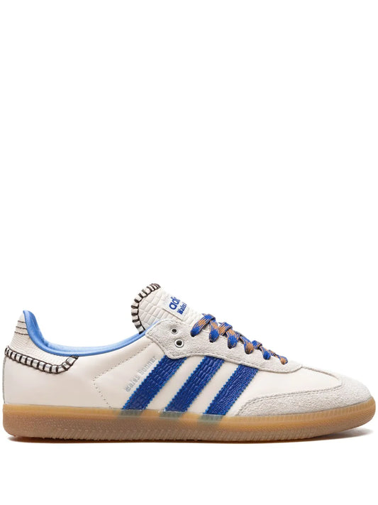 adidas X Wales Bonner Samba Wonder Clay Royal Blue Sneakers — White/Royal Blue — Size US M 6 - US W 7.5 — Front View