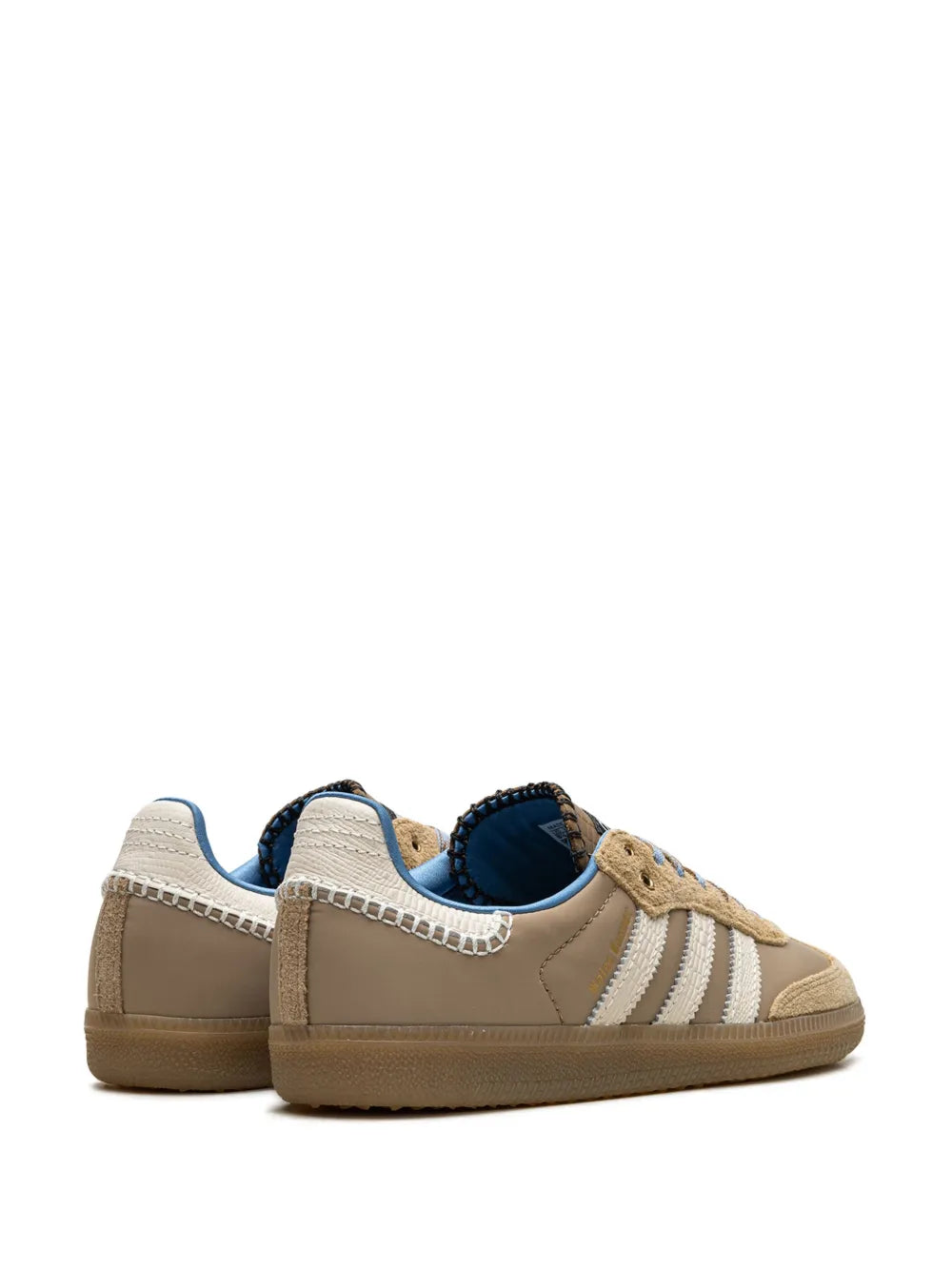 adidas X Wales Bonner Samba Desert White Sneakers — Beige — Size US M 9 - US W 10.5 — Top View