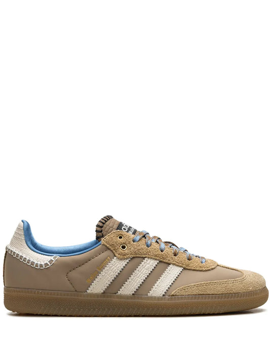 adidas X Wales Bonner Samba Desert White Sneakers — Beige — Size US M 9 - US W 10.5 — Front View