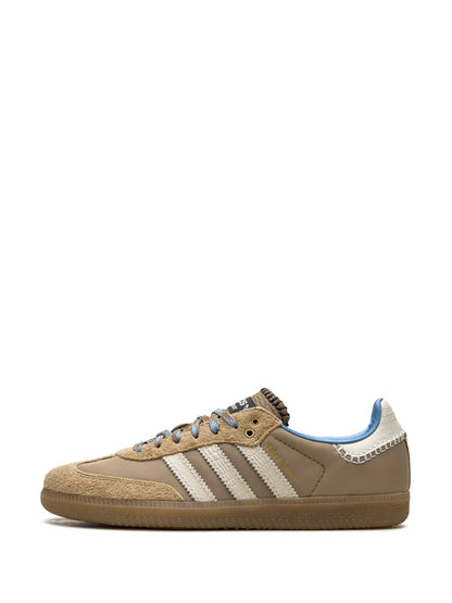 adidas X Wales Bonner Samba Desert White Sneakers — Beige — Size US M 9 - US W 10.5 — Back View