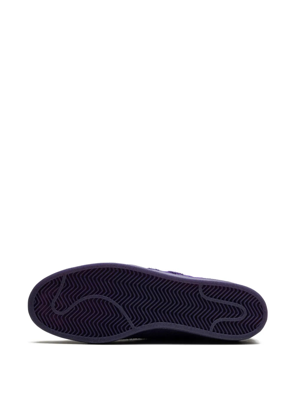 adidas X Kader Superstar Adv Sylla Dark Purple Sneakers — Purple — Size US M 5 - US W 6.5 — Top View