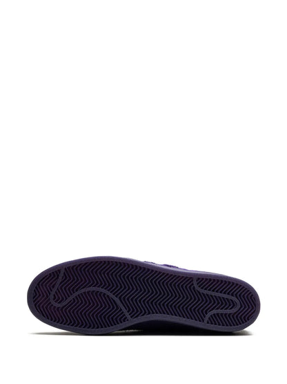 adidas X Kader Superstar Adv Sylla Dark Purple Sneakers — Purple — Size US M 5 - US W 6.5 — Top View